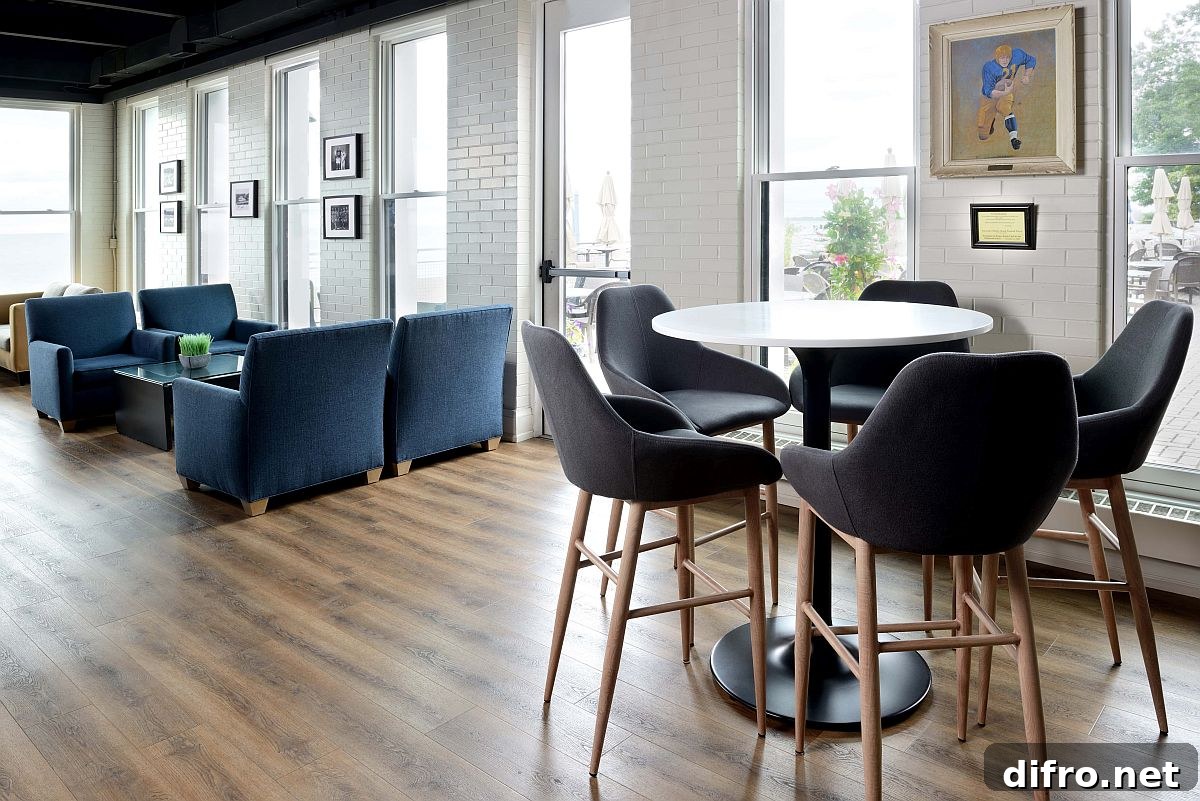 White and blue walls with natural light
