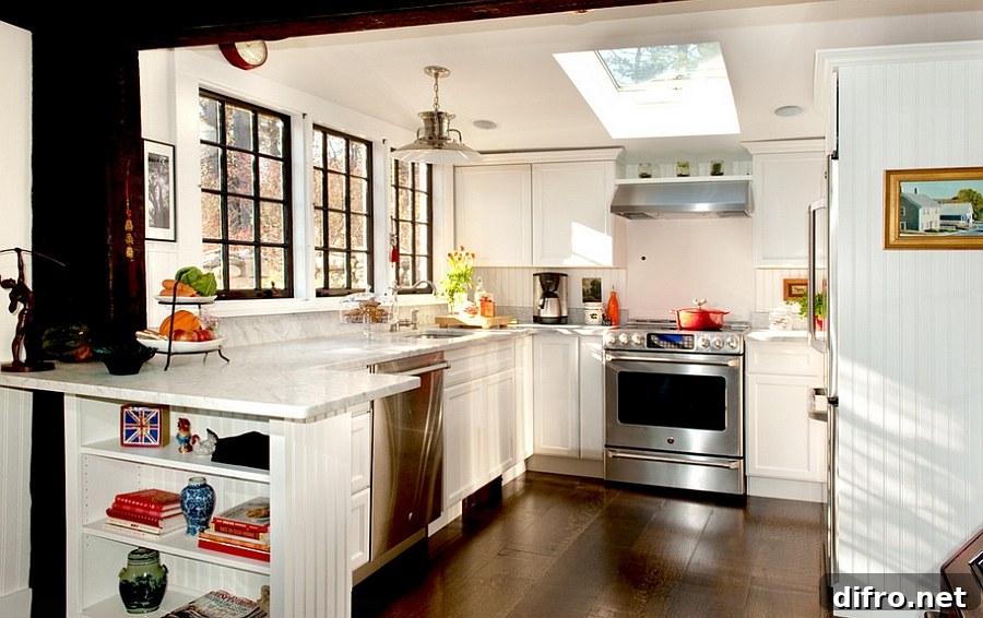 Skylight in the kitchen