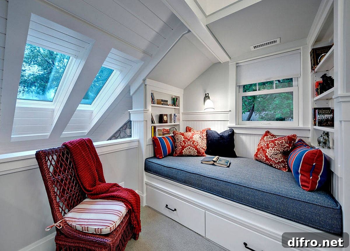 Layered lighting for a reading nook