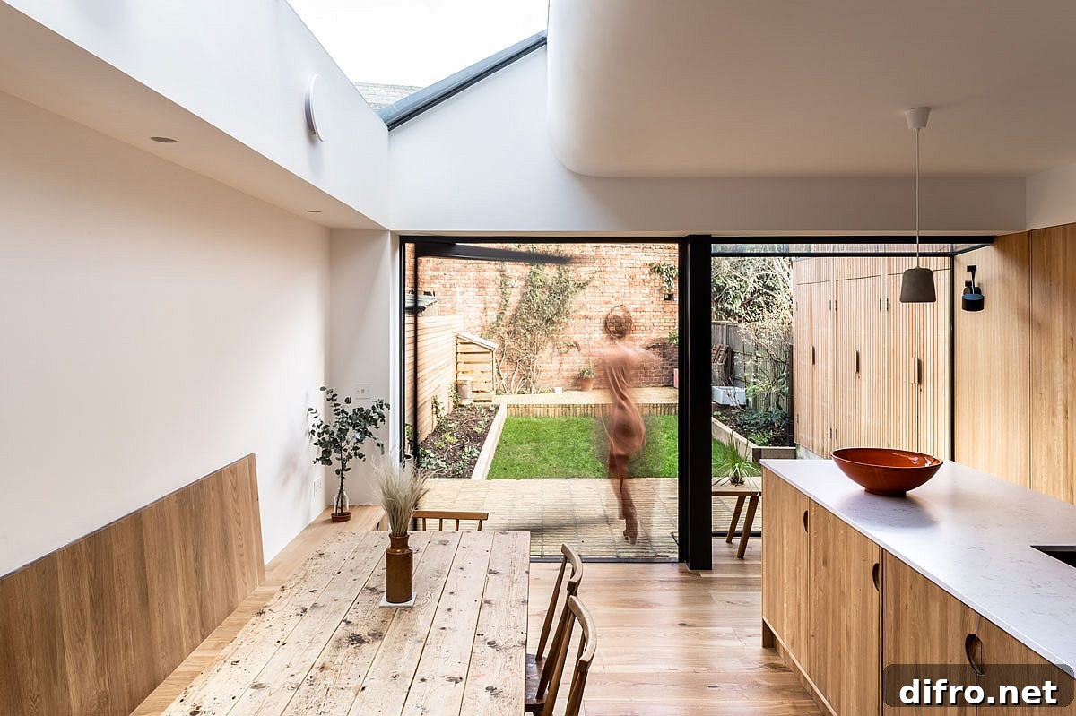 Oak interiors paired with white kitchen elements
