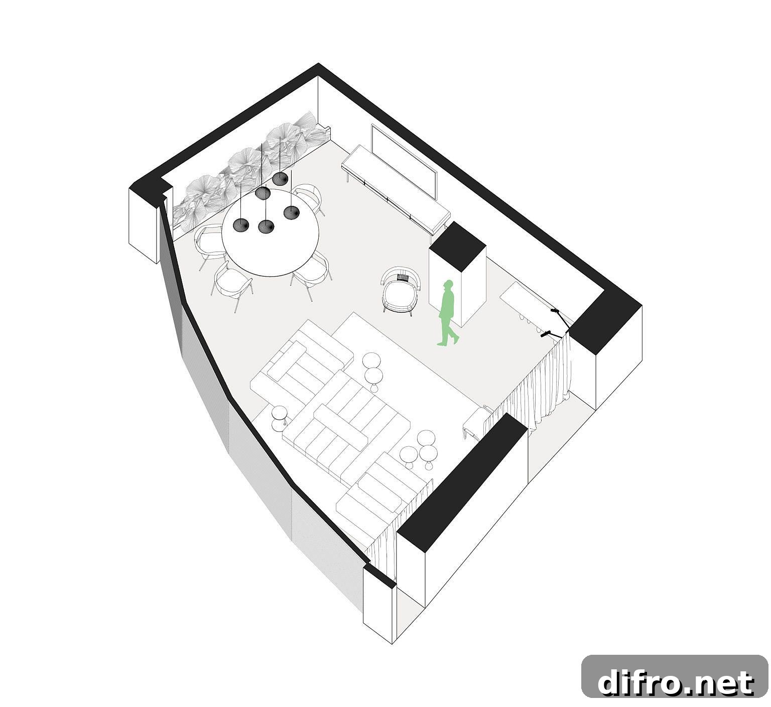 Design plan of the apartment