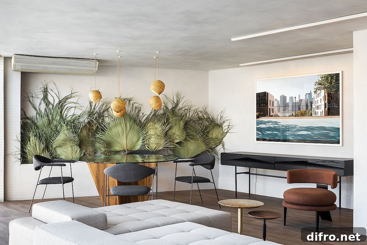 Dried palm leaves bring tropical flavor