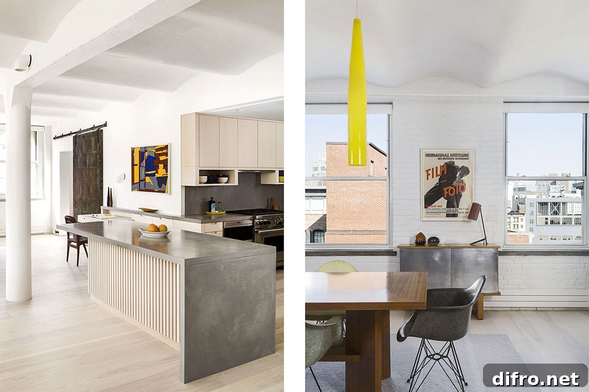Old industrial heritage combined with modern touches