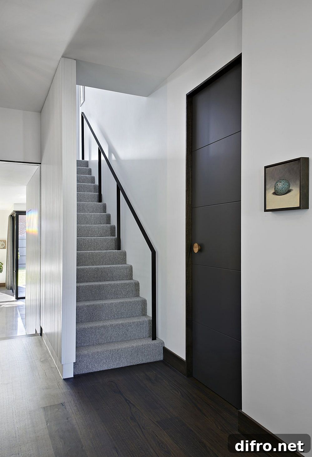 Interior embracing modern style in neutral hues