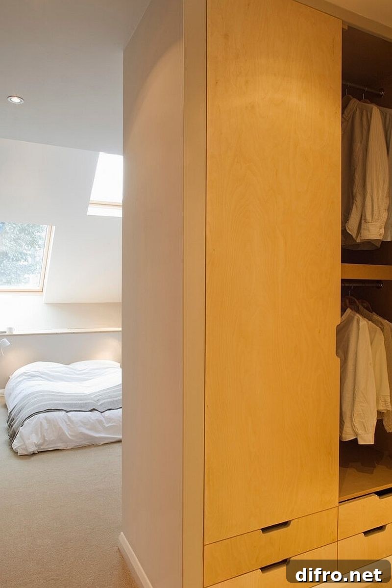 Bespoke wooden closets and wardrobes
