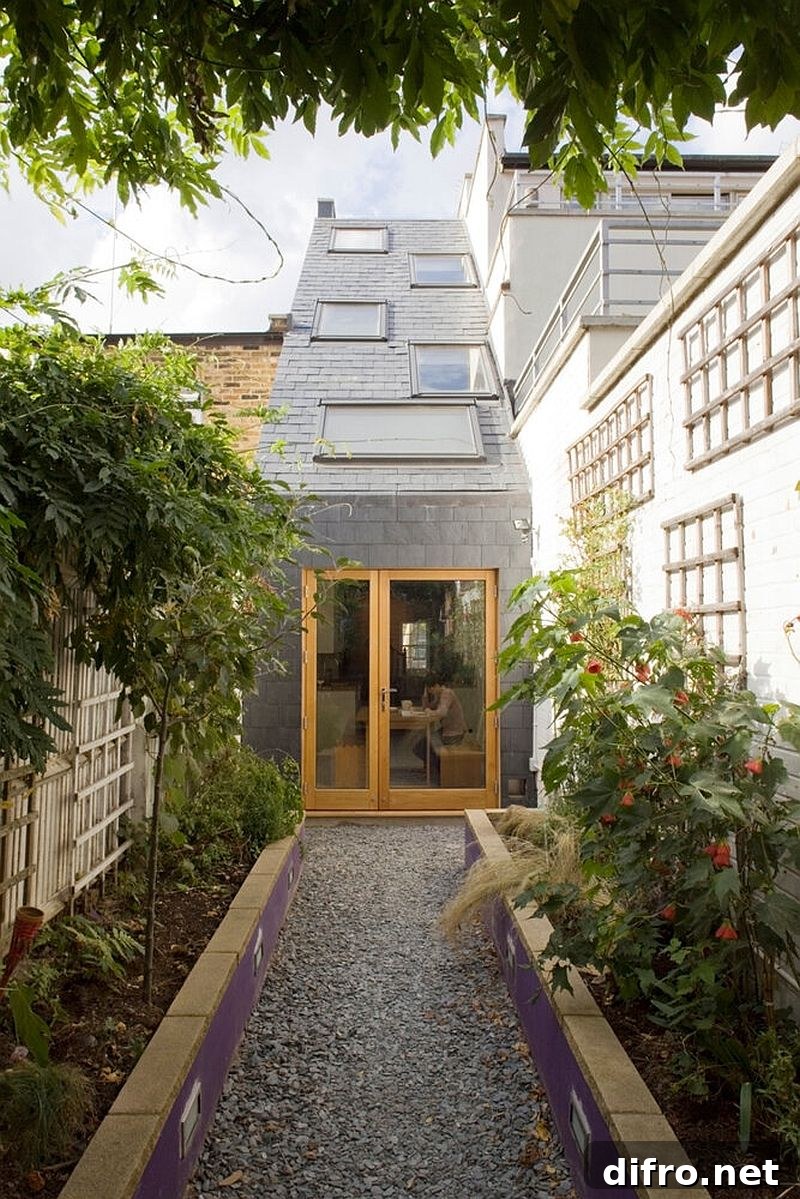 Facade of Slim House