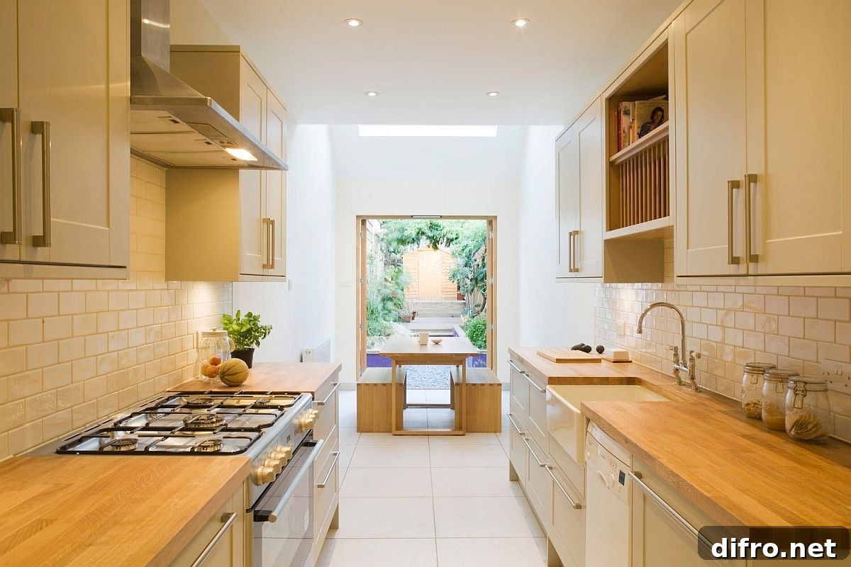 Kitchen and dining area