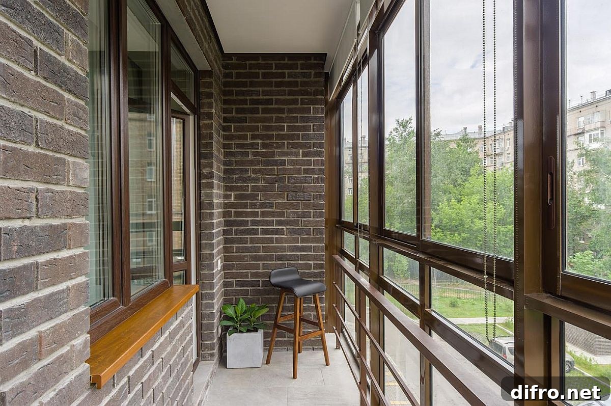 Converted balcony sunroom