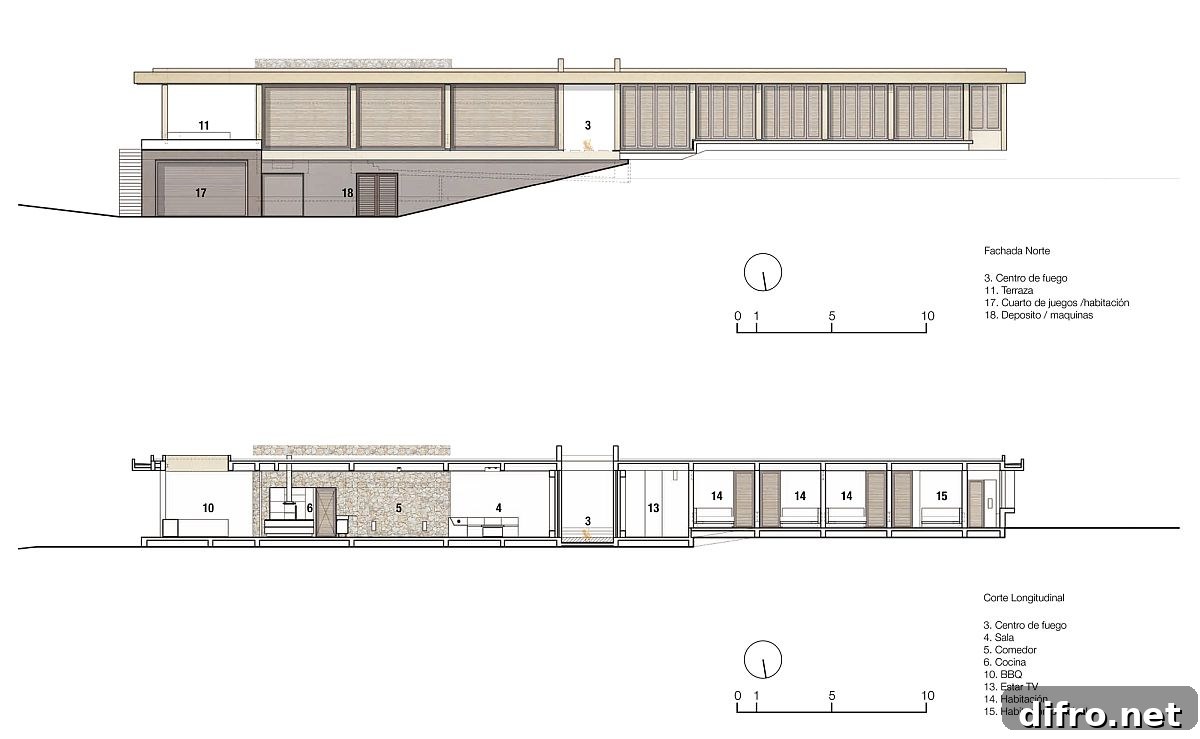 Design plan of VO House in Colombia