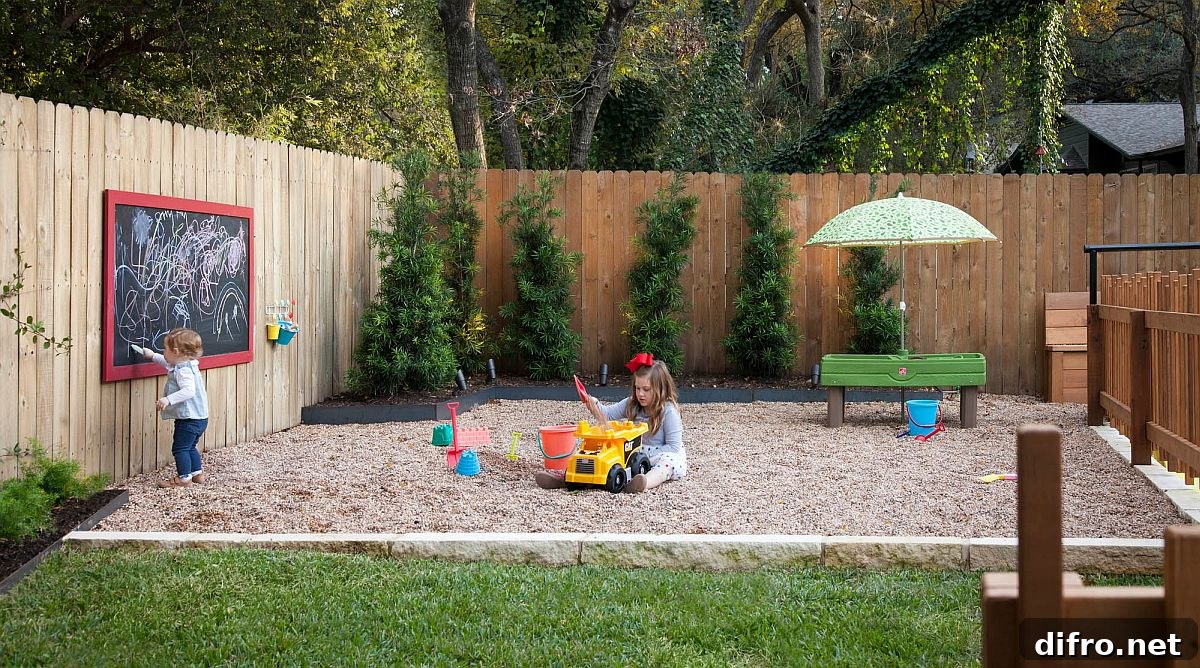 Safe and fun backyard play zone