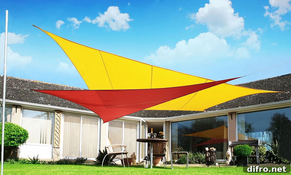 Sail shades for backyard