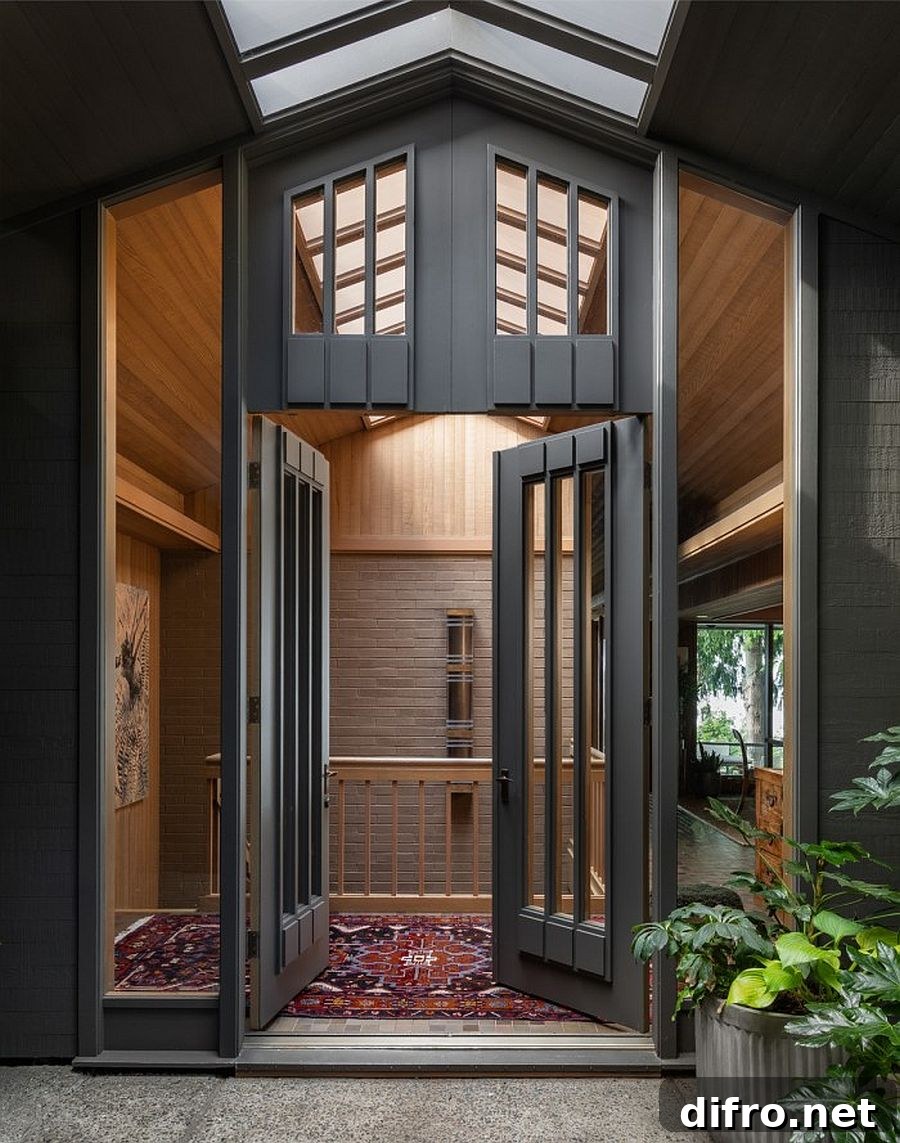 Exterior view showcasing combined influences