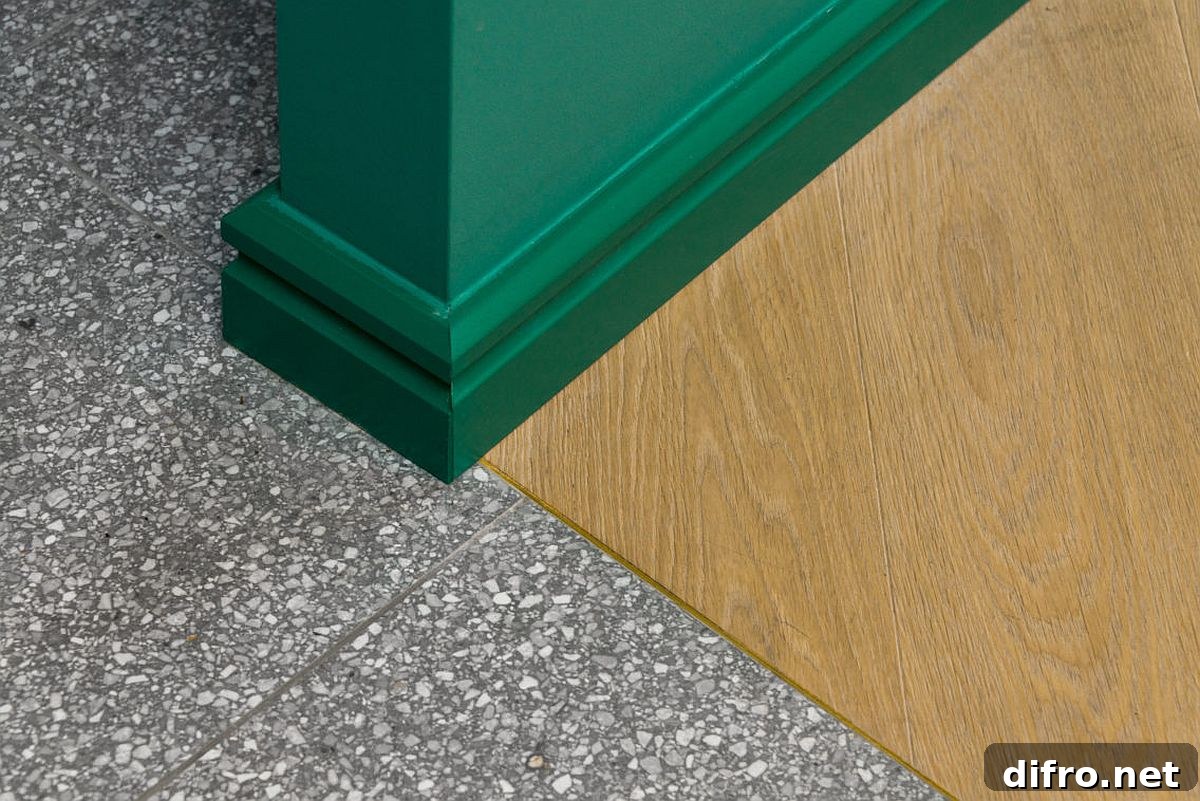 Close-up of interior finishes