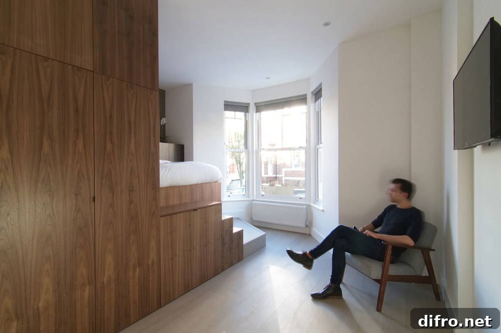 Victorian terraced house with 11 bedsits interior view