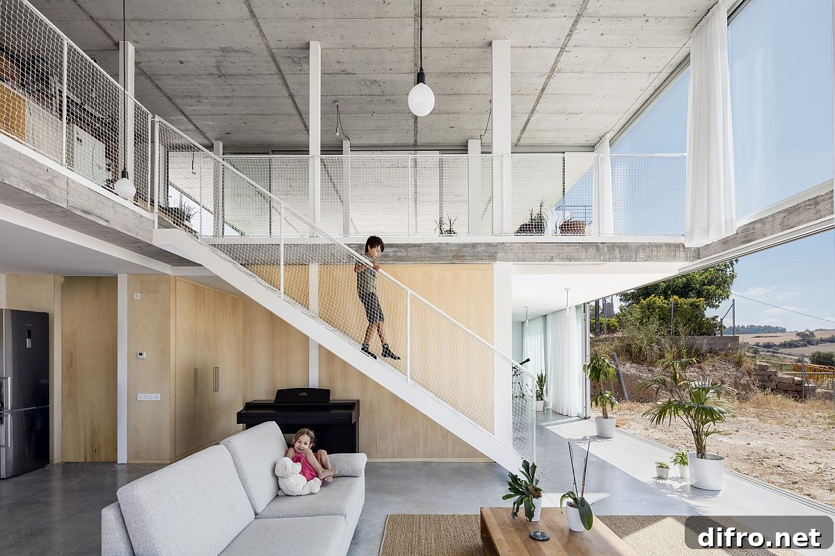Concrete, metal and glass create this smart Spanish home that feels like living under the sky