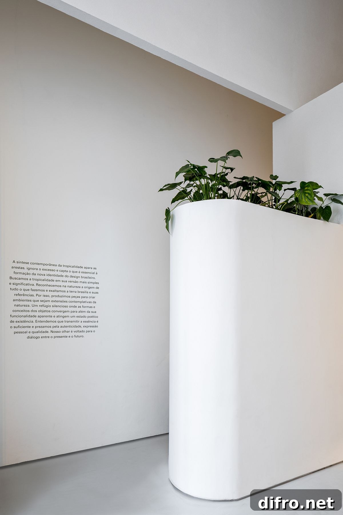 Entrance to the modern, revamped concept store Loja Wentz