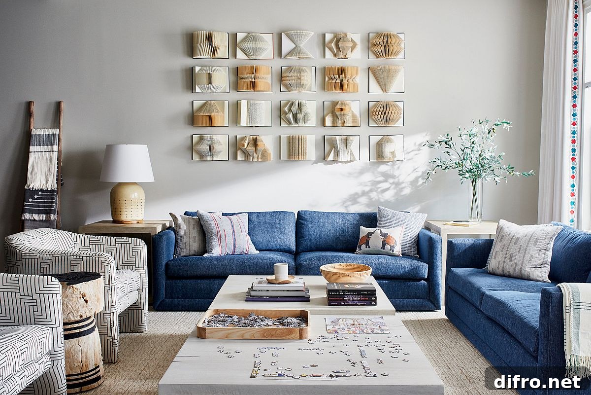 Eclectic living space that feels peaceful