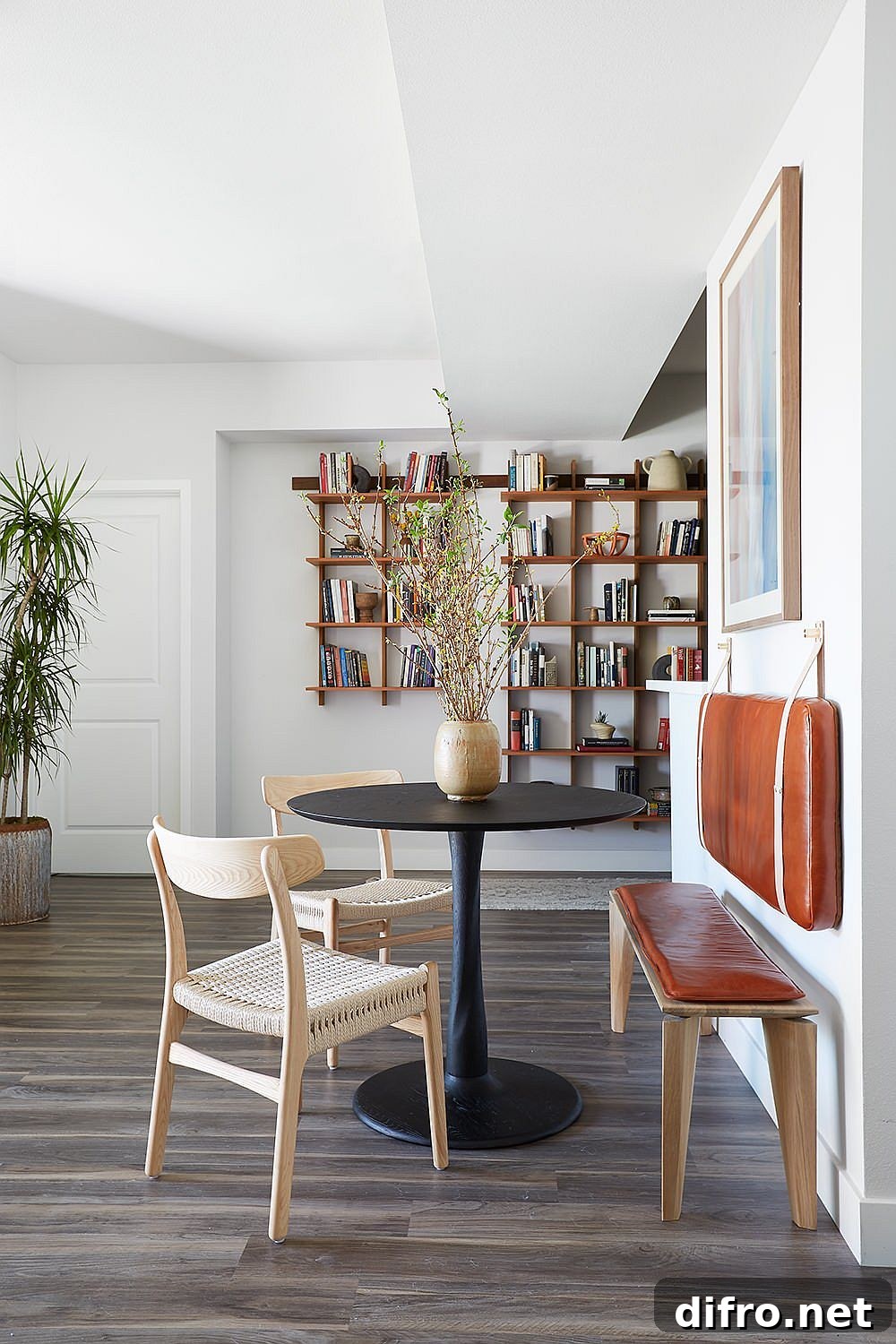 Tiny breakfast nook placed anywhere in the home