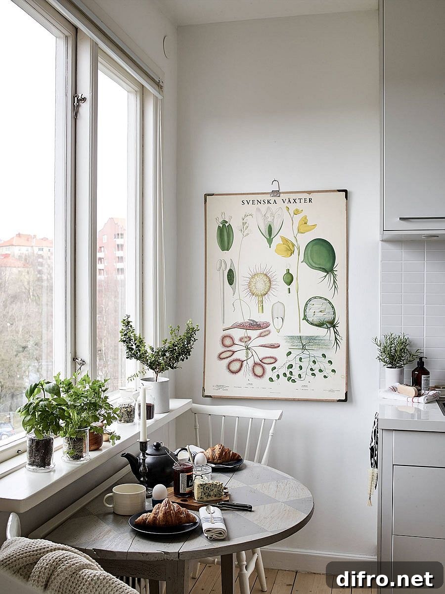 Scandinavian-style breakfast nook