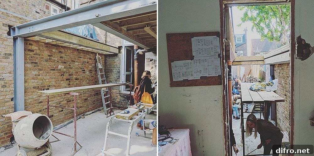 Stoke Newington renovation under construction