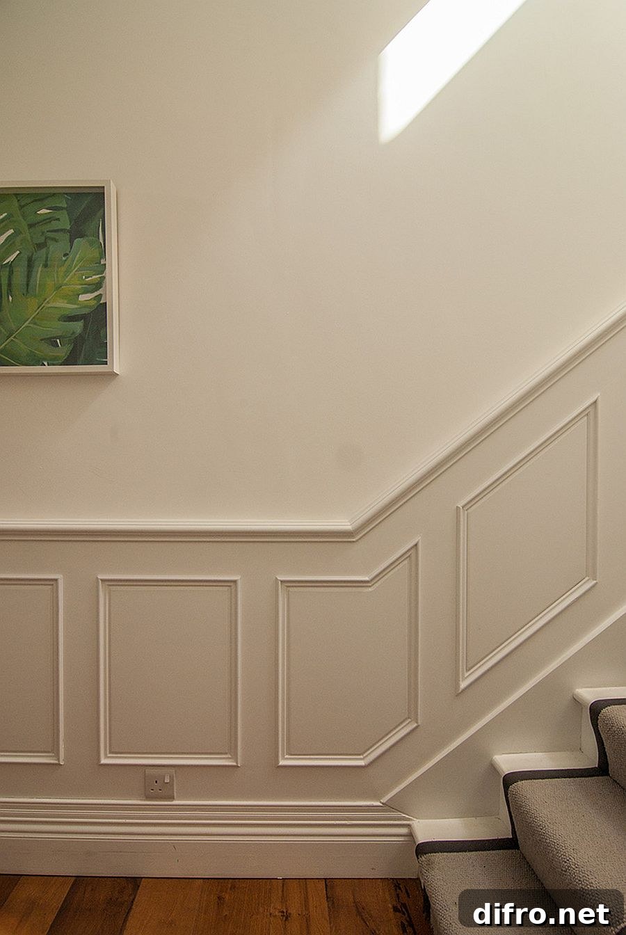 Beautifully illuminated staircase inside the Stoke Newington renovation
