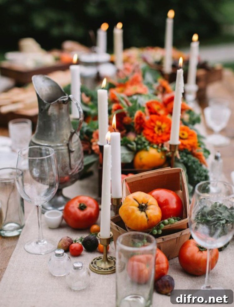 an edible thanksgiving table arrangement 