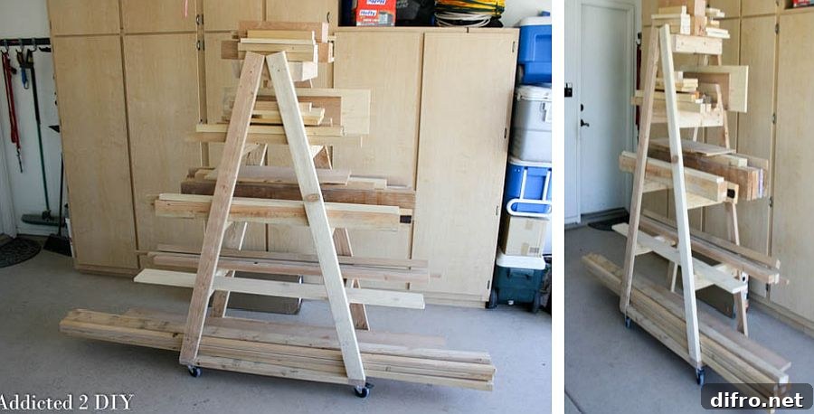 Mobile lumber rack idea