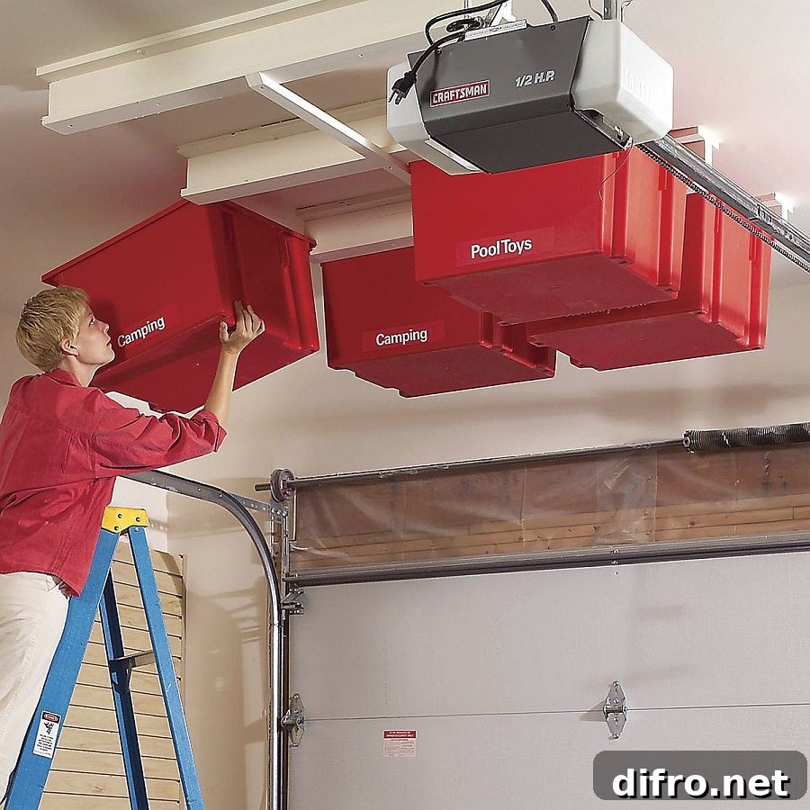 Ceiling sliding storage system