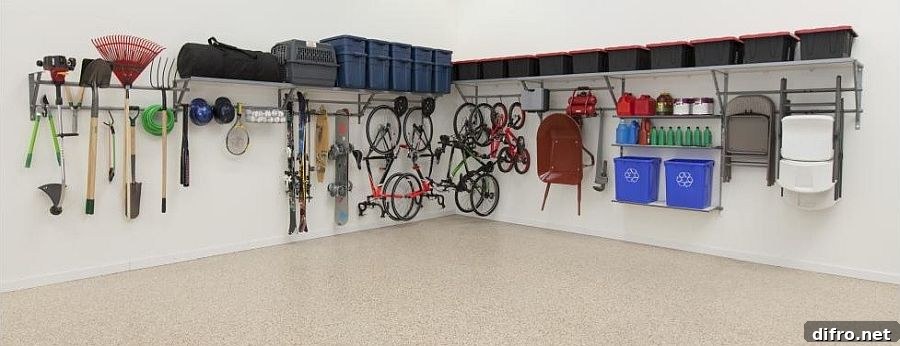 Multiple organizational ideas for garage