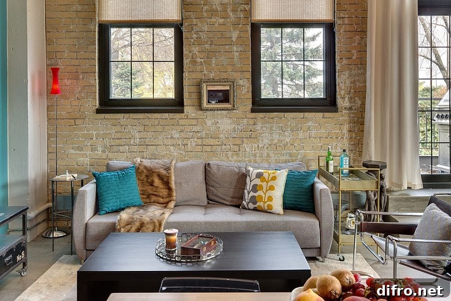 A hint of black anchors the eclectic room [Design: Tiffany Hanken Design]