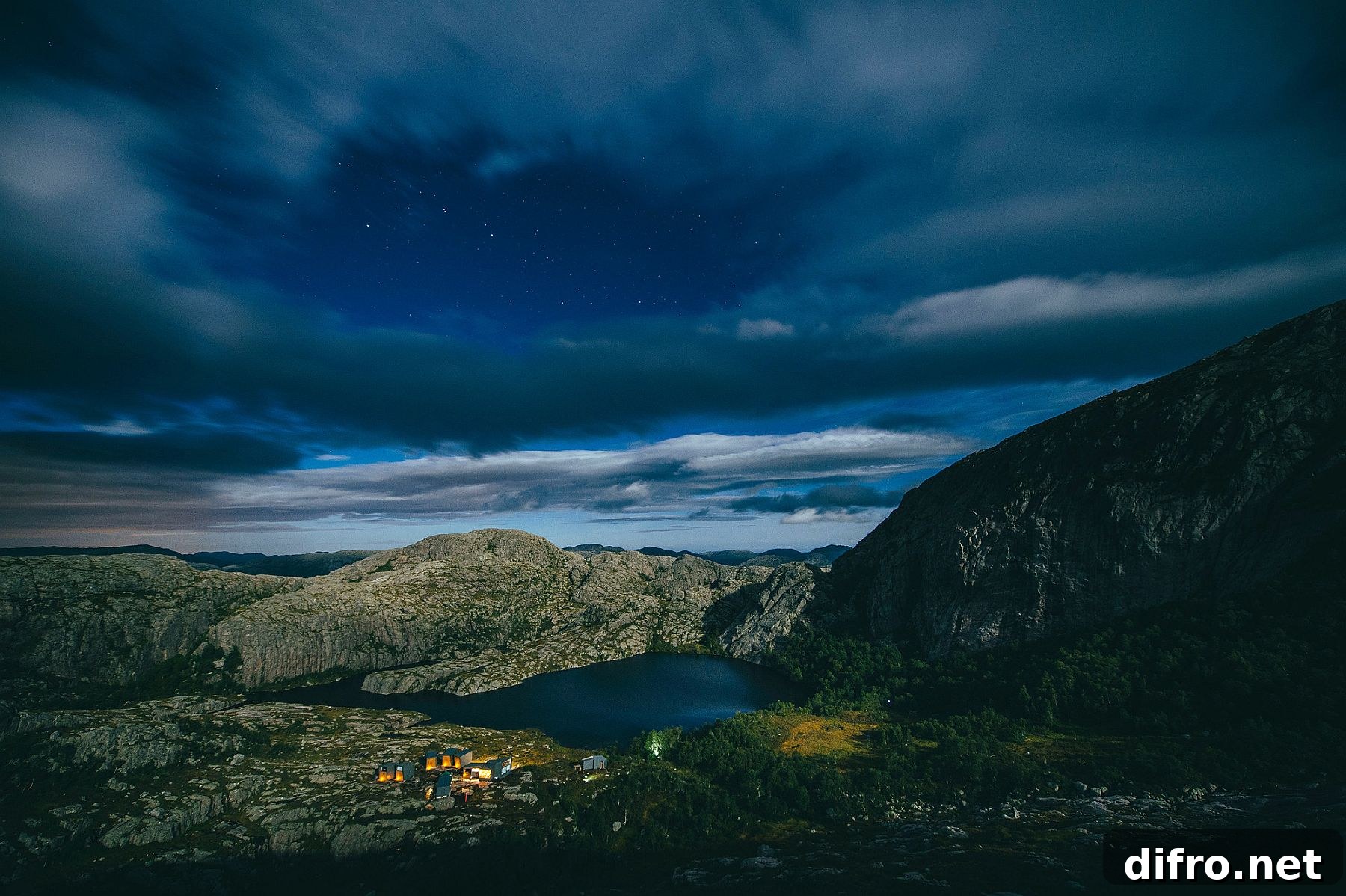 Amazing landscape surrounds the mesmerizing mountain lodges