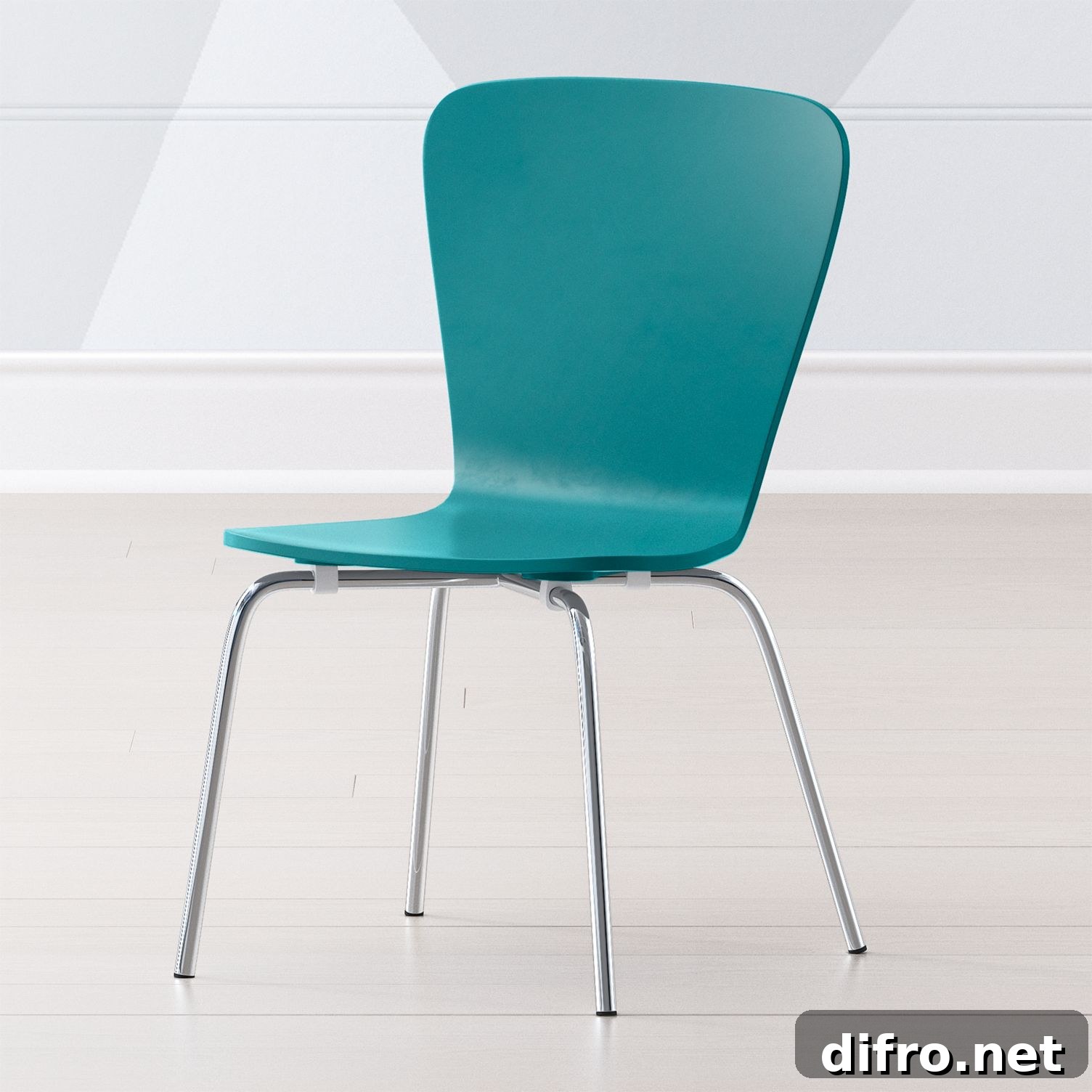 Teal stackable chairs