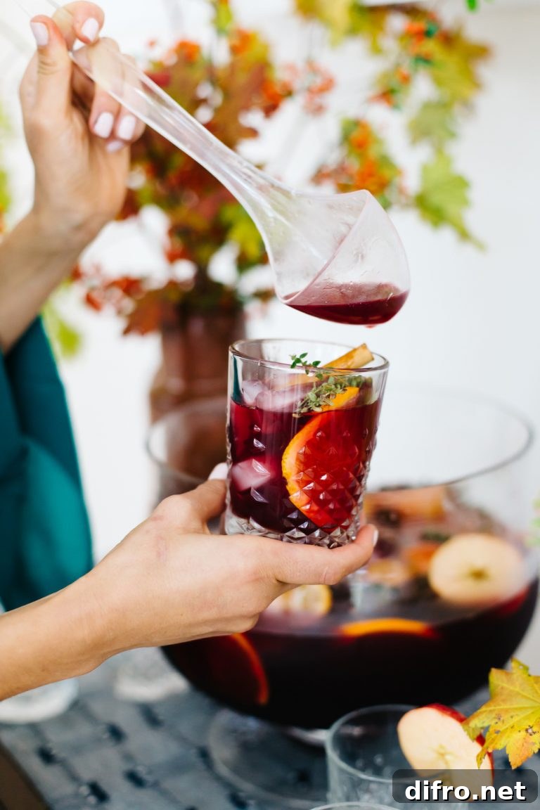 Festive drink setup for a holiday gathering