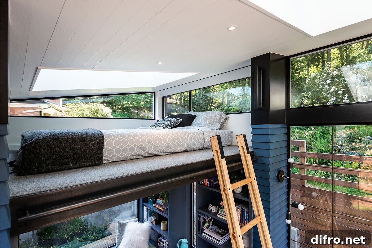 Loft bedroom for the backyard reading retreat