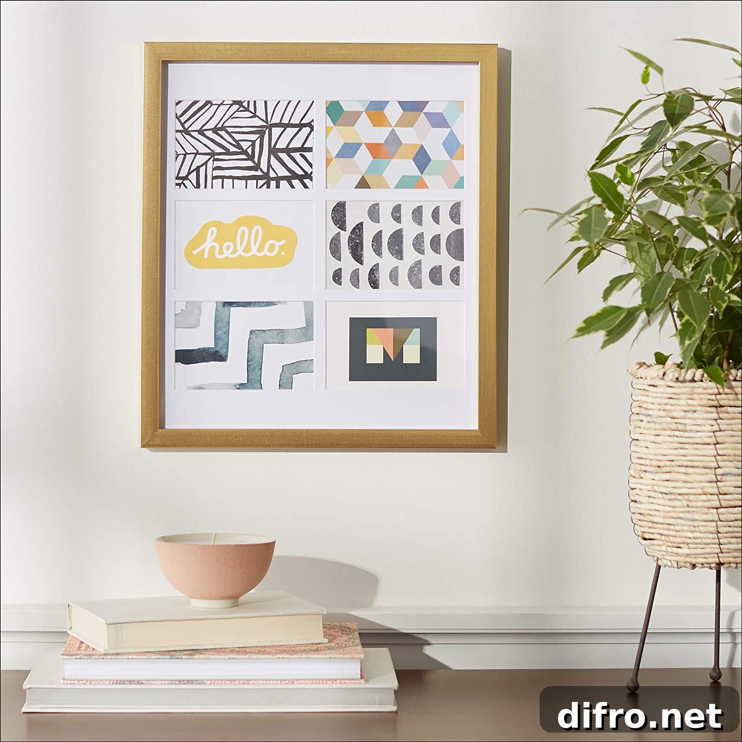 Six photo collage picture frame