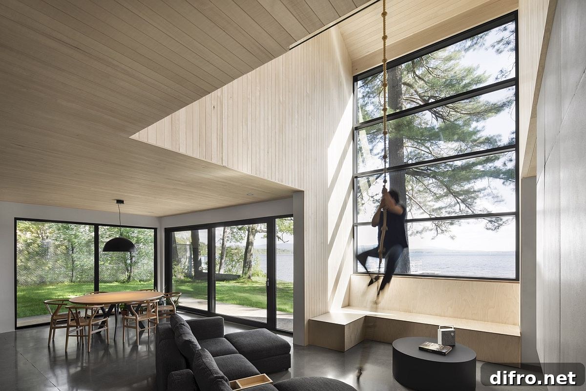 Rope that you can climb to the second level promotes a healthier lifestyle