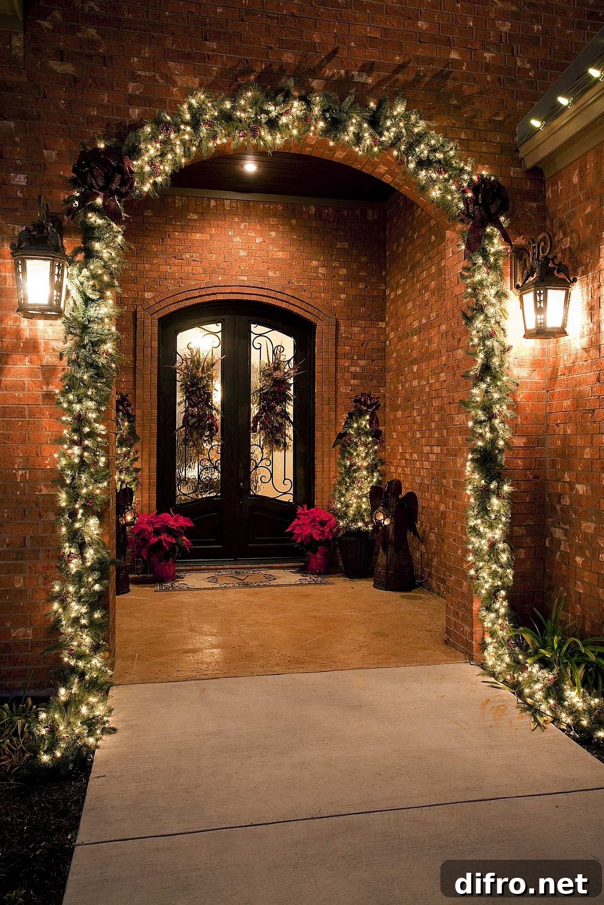 Magical Christmas entryway