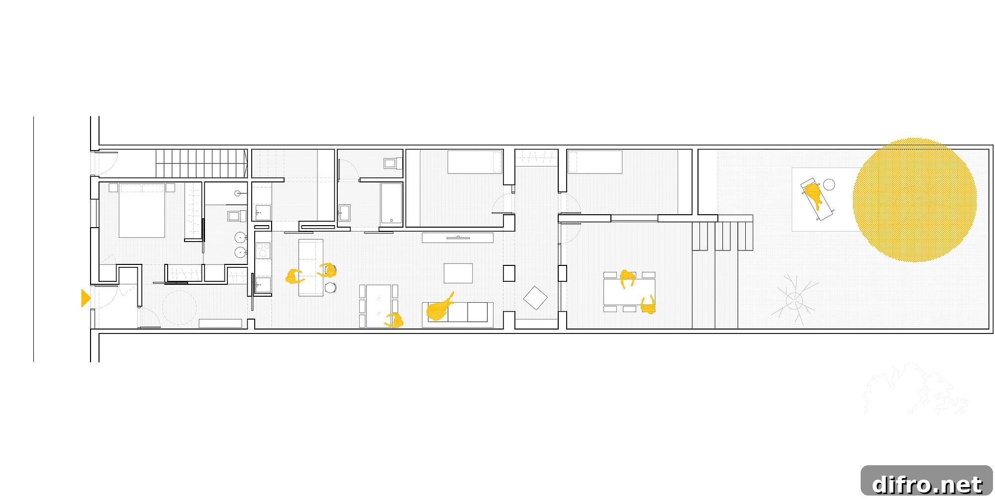 Floor plan of the Refurbishment in Sarrià project