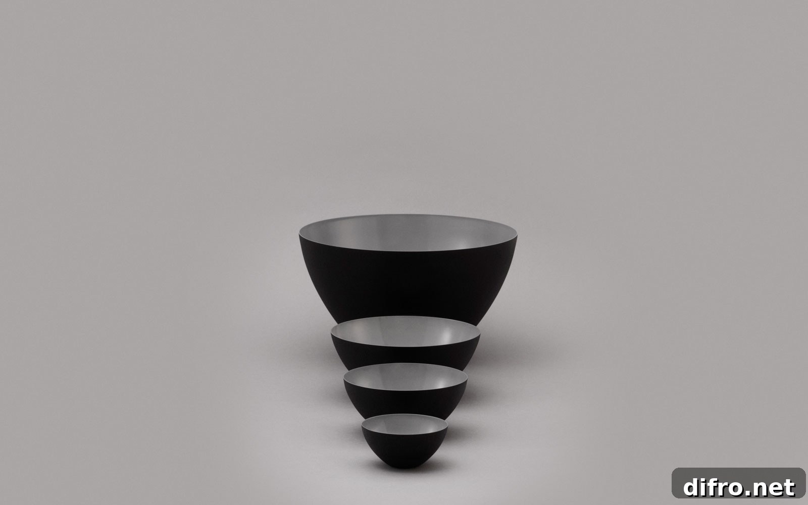 Krenit bowls by Herbert Krenchel for Normann Copenhagen