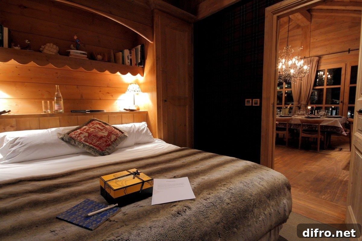 Master bedroom with en suite at Chalet Bel Sol