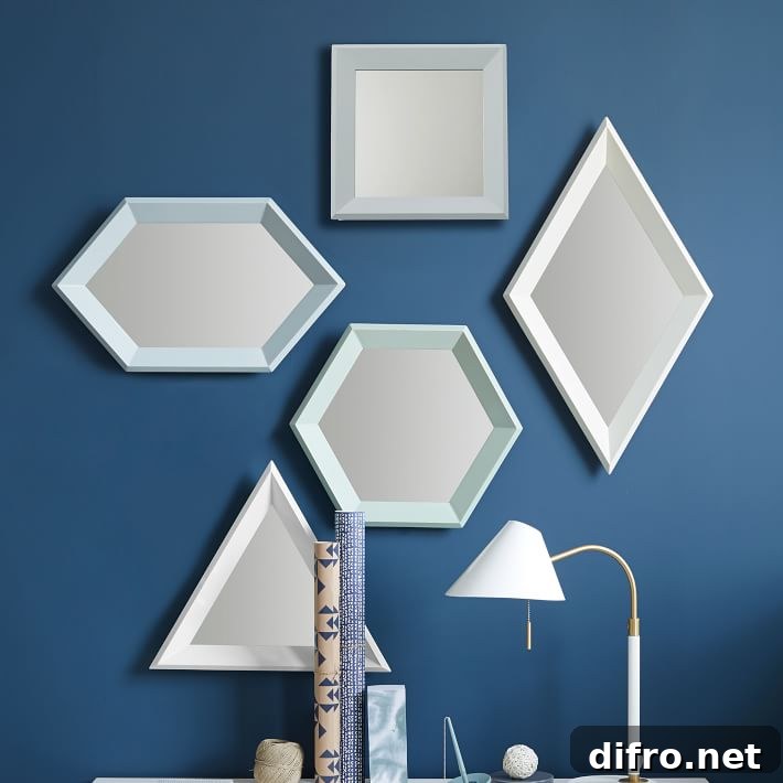Geo mirrors from West Elm