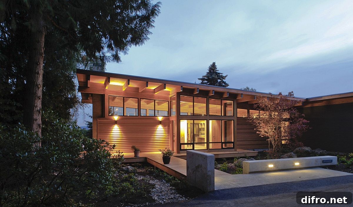 Wooden exterior detail of the budget-conscious Hotchkiss Residence