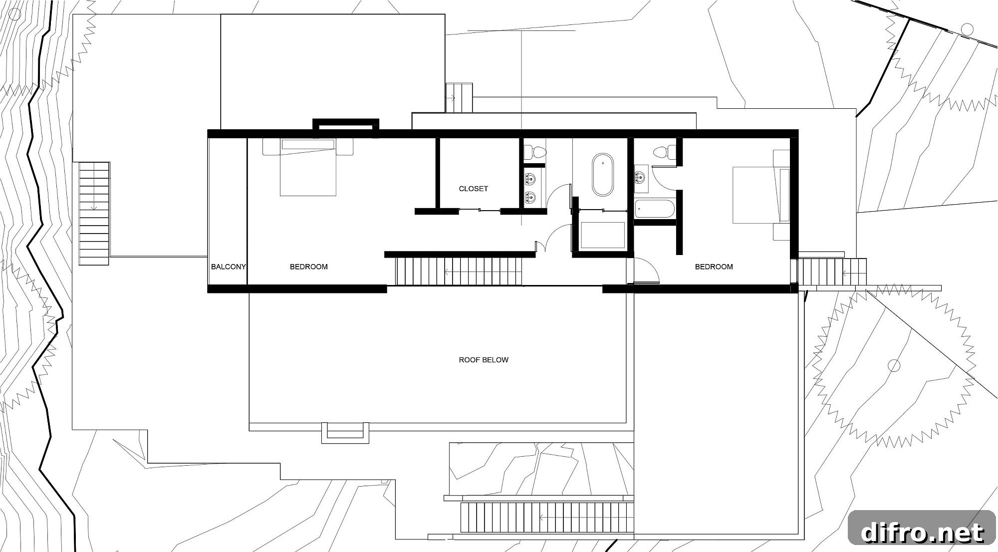 Floor plan of the prefabricated country home