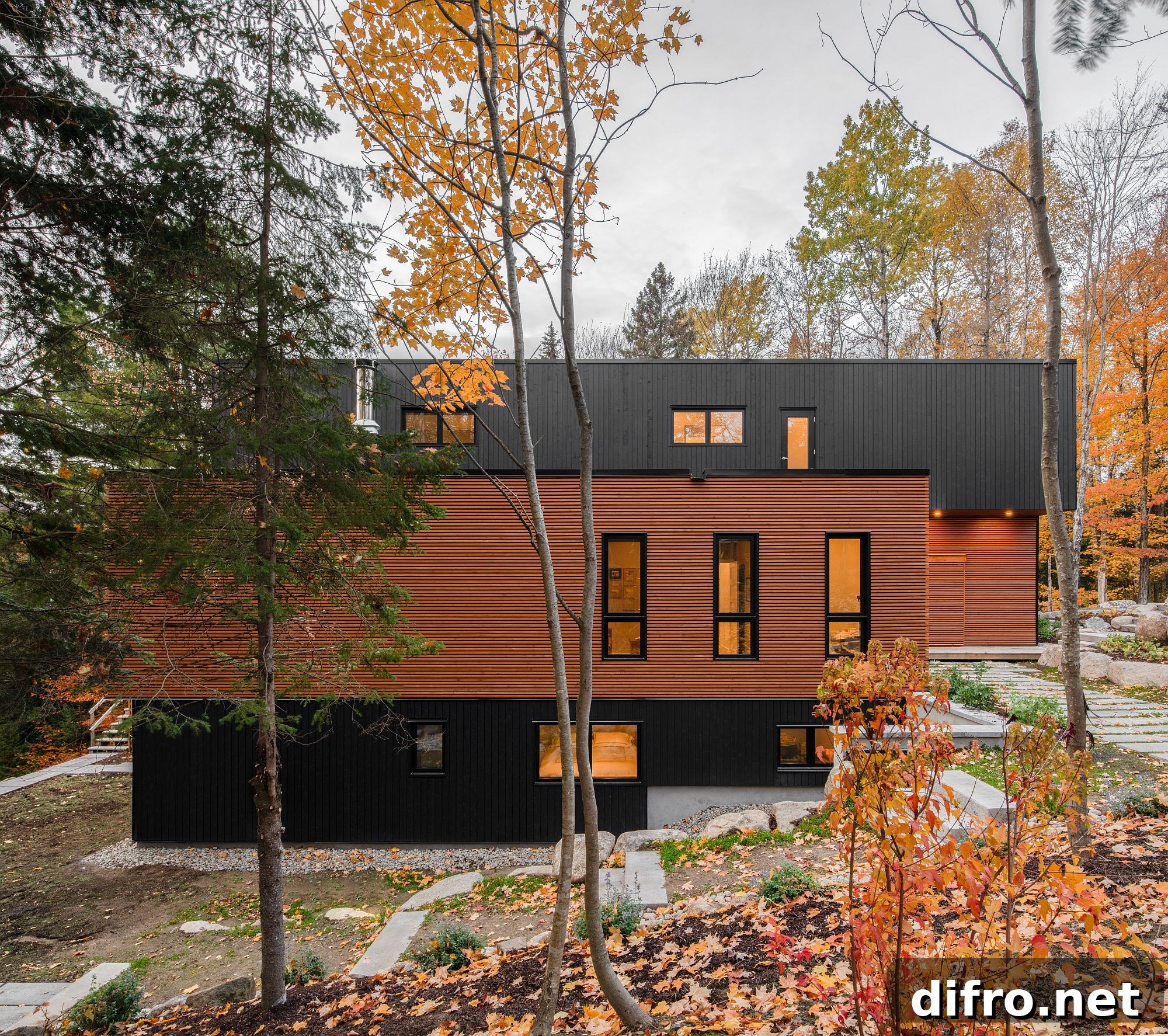 Prefab units combined with minimal site impact