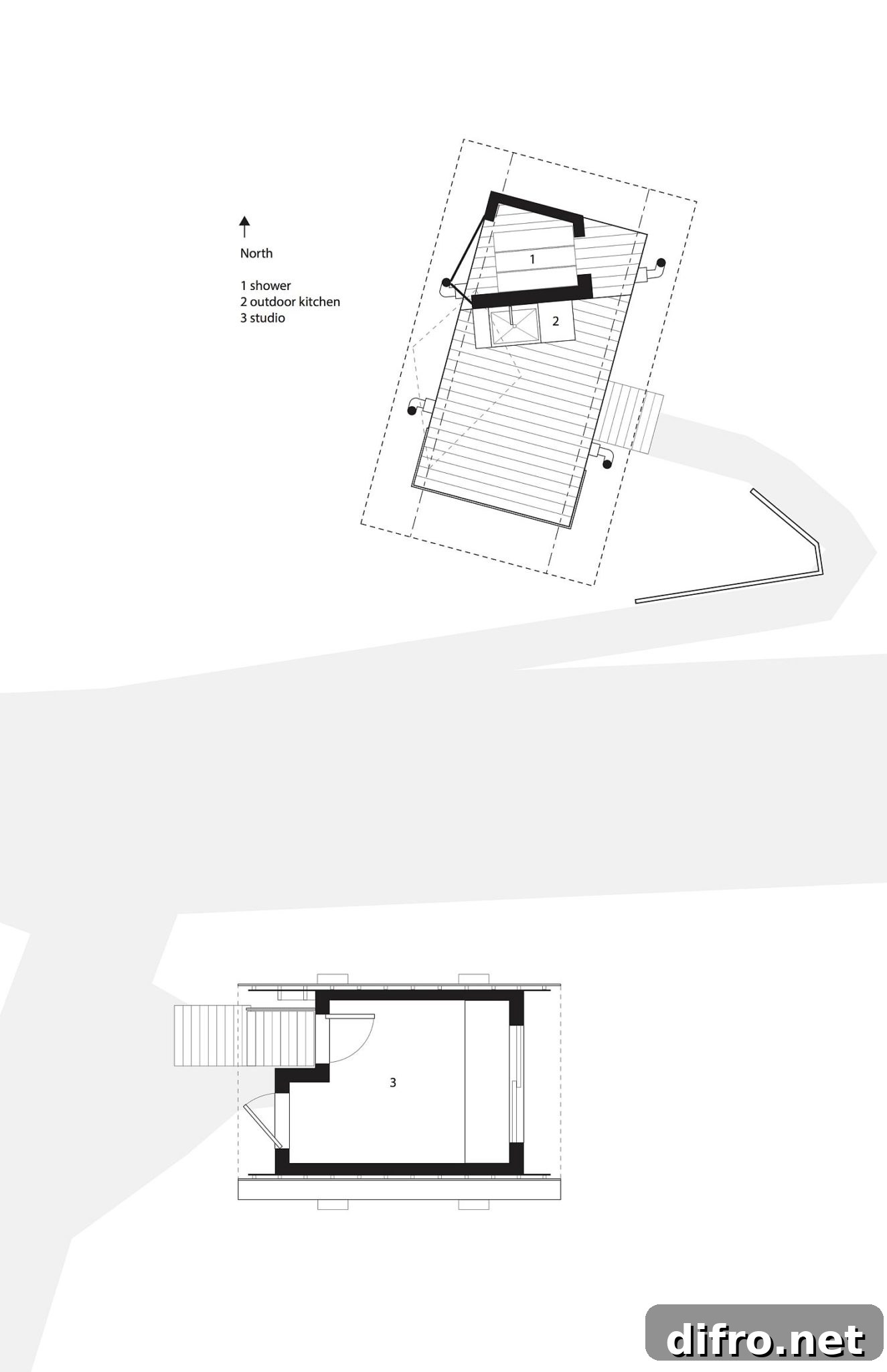 Floor plan of Outside House in Maui
