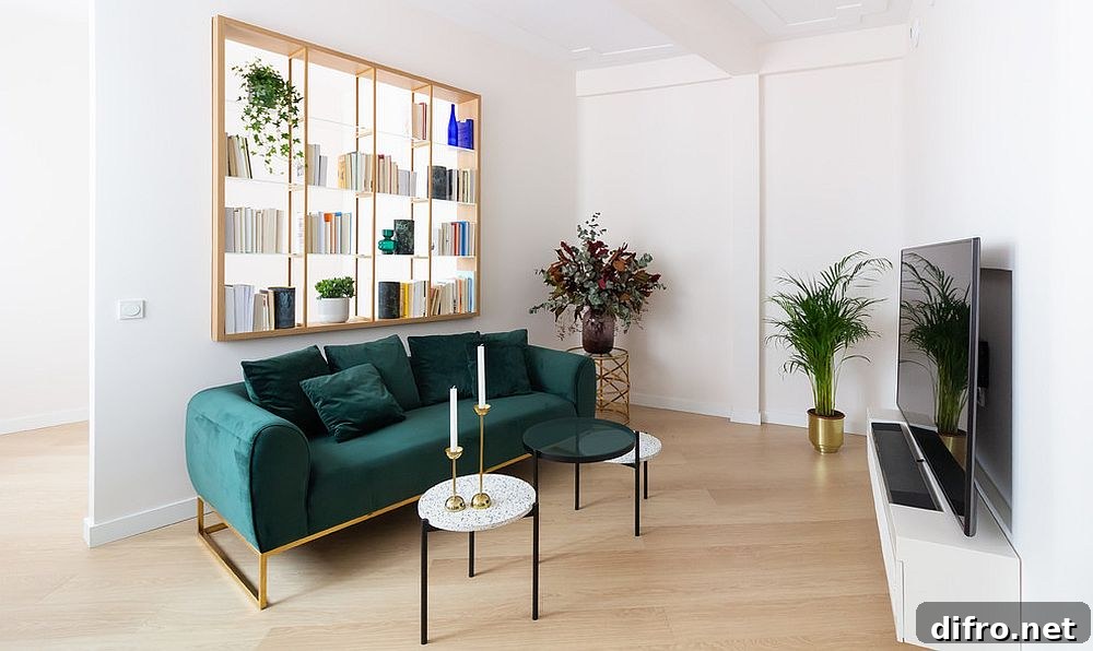 Bookshelf that suits the style of a modern living space
