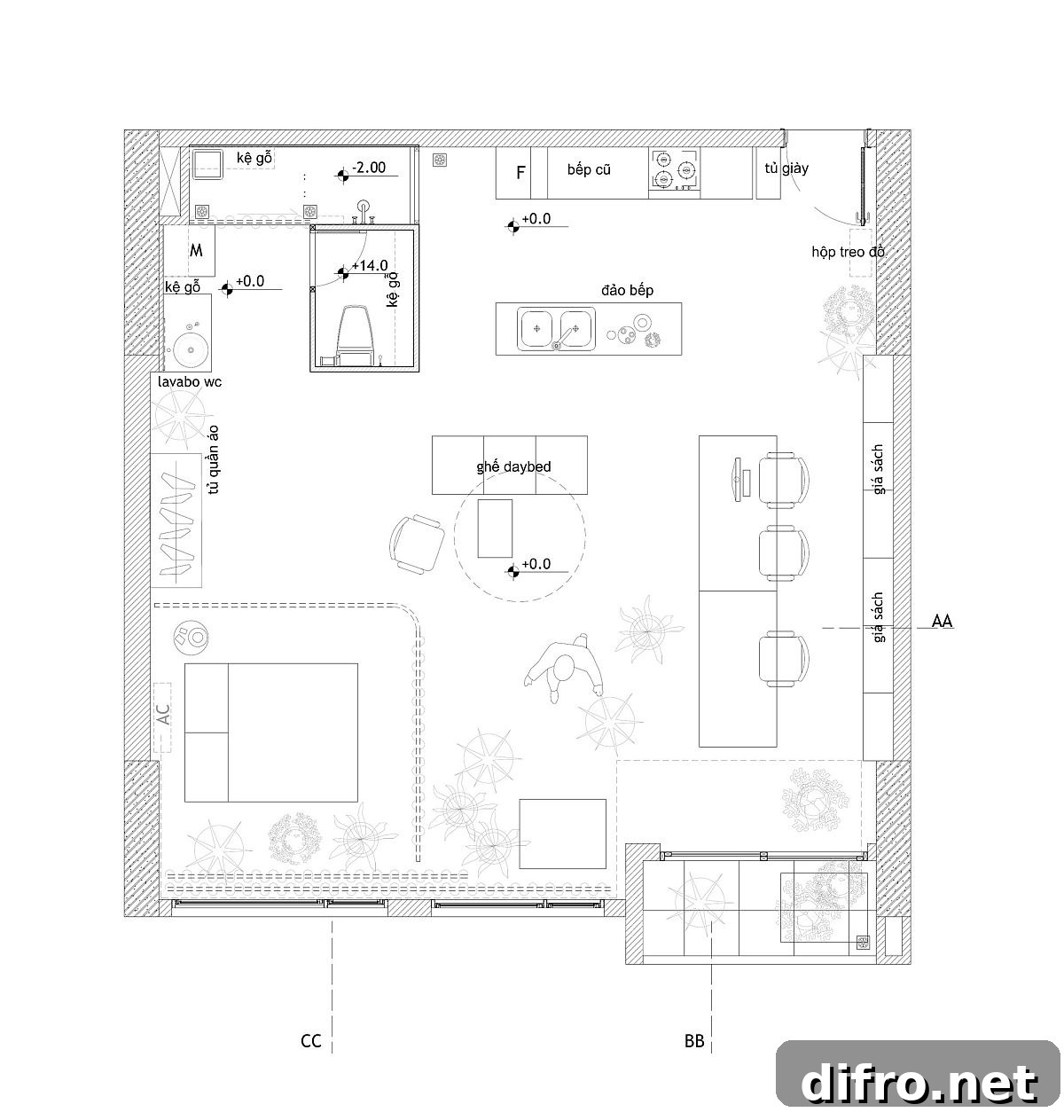 Floor plan of Rivaparc Apartment Renovation