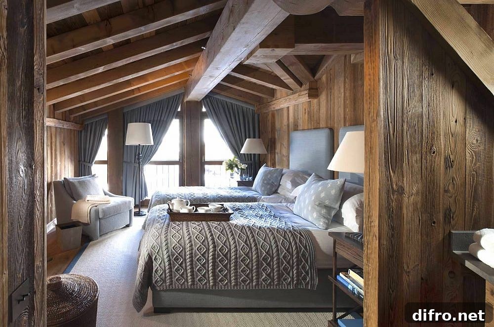 One of the four bedrooms at Etoile Filante
