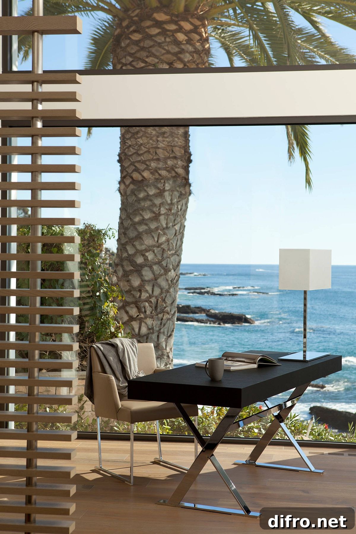 Home office with spectacular ocean views