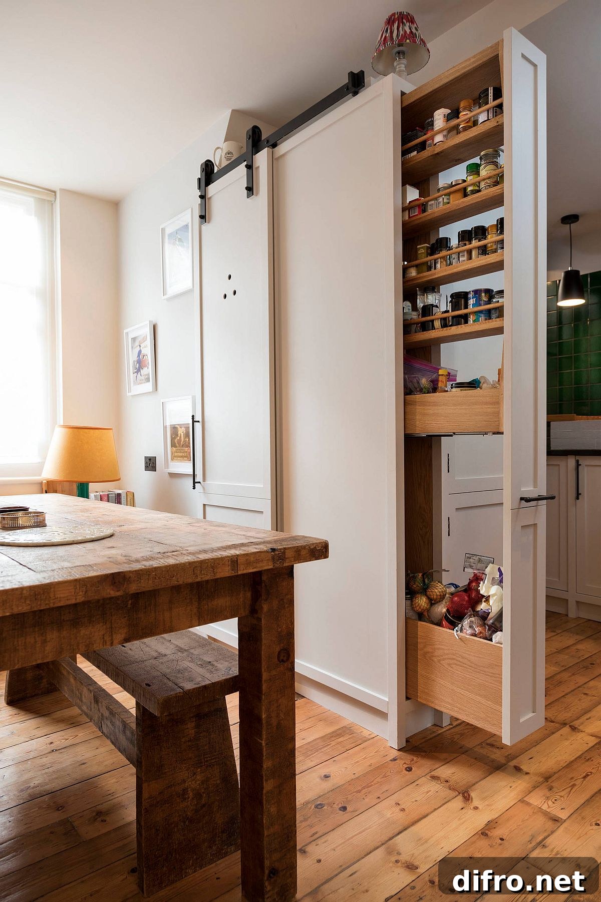 Super-slim pantry unit